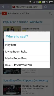 R-Cast android App screenshot 2